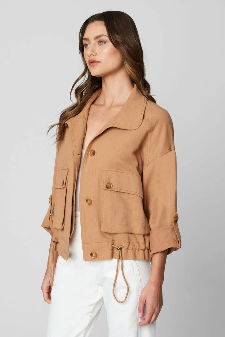 BLANK NYC Catch My Drift Jacket Tan 4 BLANK NYC Catch My Drift Jacket Tan