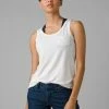 Prana Foundation Scoop Neck Tank White 2 Prana Foundation Scoop Neck Tank White