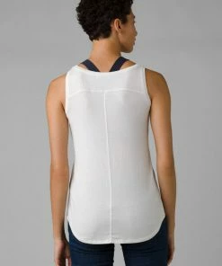 Prana Foundation Scoop Neck Tank White