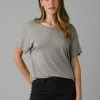 PRANA Foundation Slouch Top Heather Grey