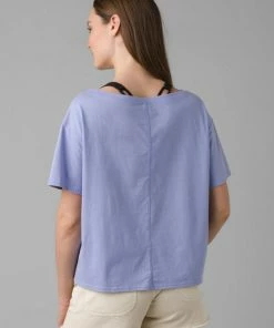 Prana Women's Journeyman Tee 2.0 Morning Glory Sunset Chaser