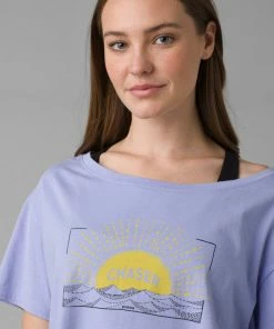 Prana Women's Journeyman Tee 2.0 Morning Glory Sunset Chaser
