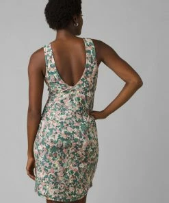 Prana Pearl Isla Dress White Garden