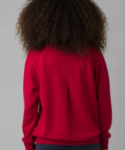 Prana Cozy Up Sweatshirt Red Berry Heather