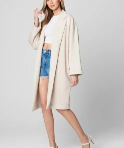 BLANK NYC Keep Me Company Jacket Cream