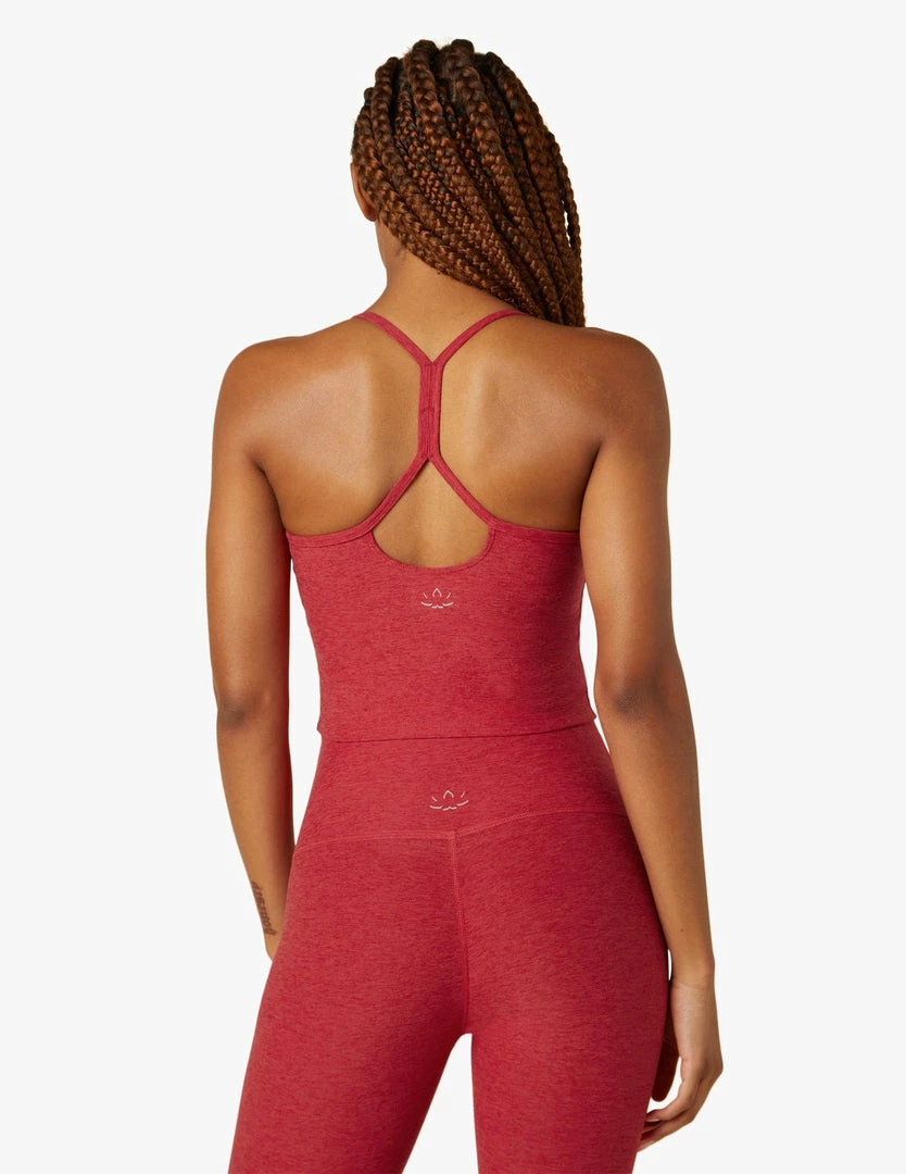 Beyond Yoga Slim Racer Tank Currant Red Heather 4 Beyond Yoga Slim Racer Tank Currant Red Heather