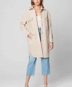 BLANK NYC The Come Back Jacket Cream