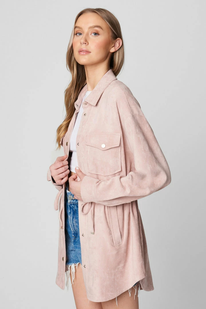 BLANK NYC Think Pretty Jacket Pink 4 BLANK NYC Think Pretty Jacket Pink