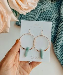 JaxKelly Amazonite Hoop Gifting