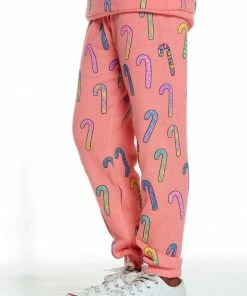 Chaser Girls Bliss Pant Flamingo Candy Canes