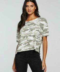 Chaser Jersey Boxy Tee Grey Camo