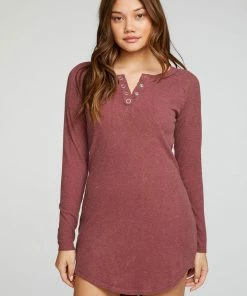 Chaser Henley Dress Rioja
