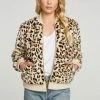 Chaser Faux Fur Long Sleeve Bomber Jacket Animal 2 Chaser Faux Fur Long Sleeve Bomber Jacket Animal