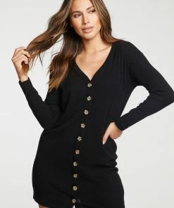 Chaser Cardigan Dress Black