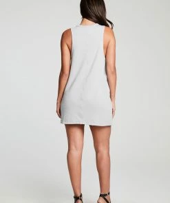 Chaser Terry Tank Dress Platinum