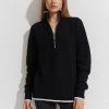 Varley Cooper Knit Zip Black