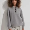 Varley Andale Sweatshirt Grey Marl 1 Varley Andale Sweatshirt Grey Marl