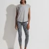 Varley Rosario T-Shirt Grey Marl 1 Varley Rosario T-Shirt Grey Marl