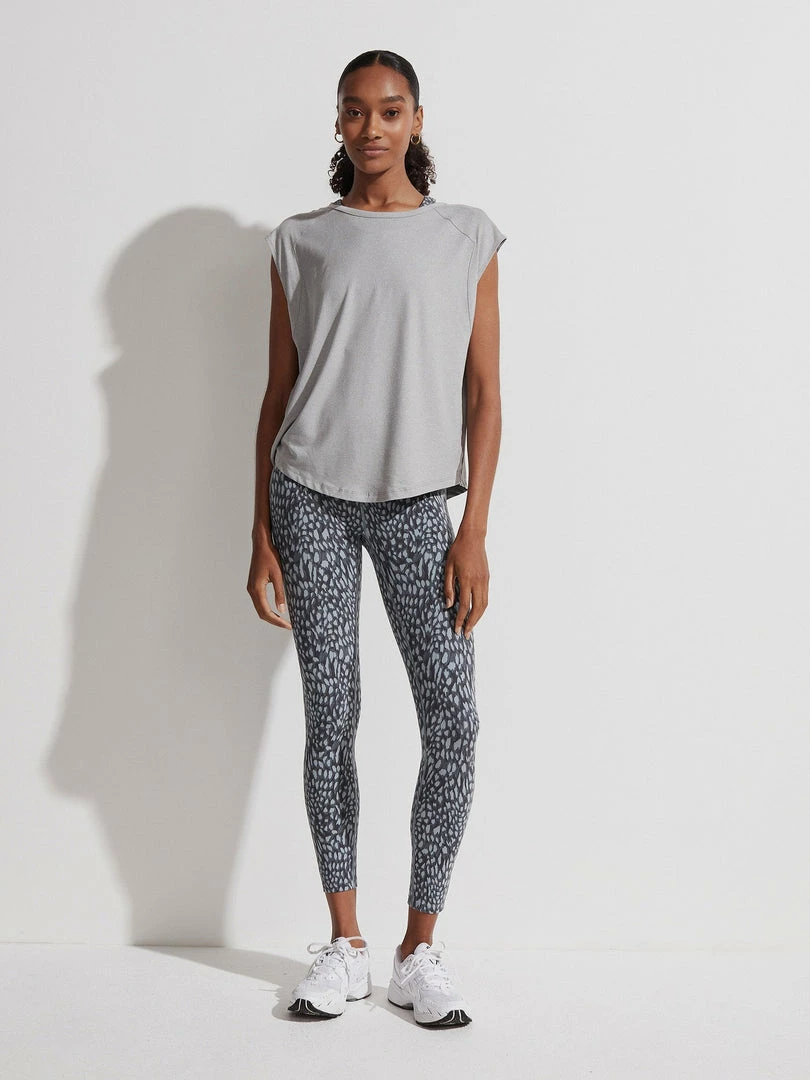 Varley Rosario T-Shirt Grey Marl 3 Varley Rosario T-Shirt Grey Marl