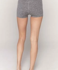 Spiritual Gangster Amor Seamless High Waist Shortie Heather Grey