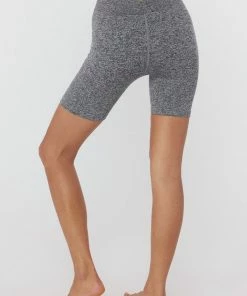 Spiritual Gangster Seamless Biker Short Heather Grey