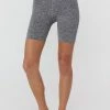 Spiritual Gangster Seamless Biker Short Heather Grey