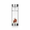 Fitness Gem Water Bottle Red Jasper, Magnesite, Clear Quartz