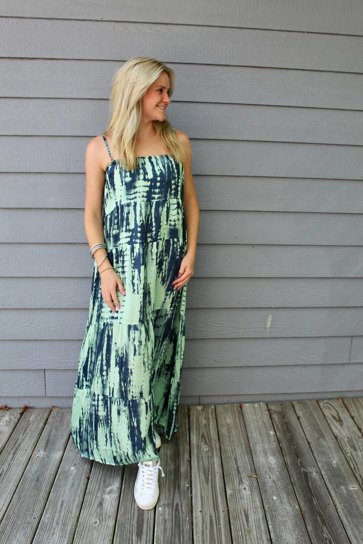 Sofia Sophia Collection Daphne Dress Aqua Tie Dye 3 Sofia Sophia Collection Daphne Dress Aqua Tie Dye