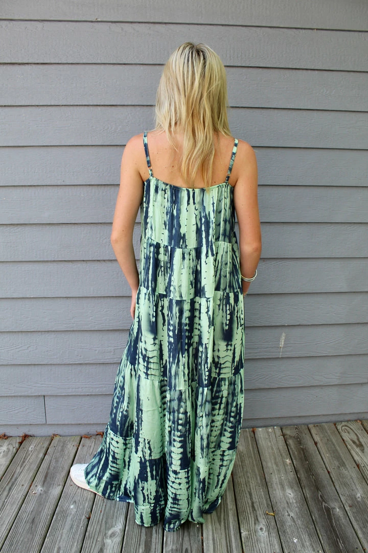 Sofia Sophia Collection Daphne Dress Aqua Tie Dye 4 Sofia Sophia Collection Daphne Dress Aqua Tie Dye