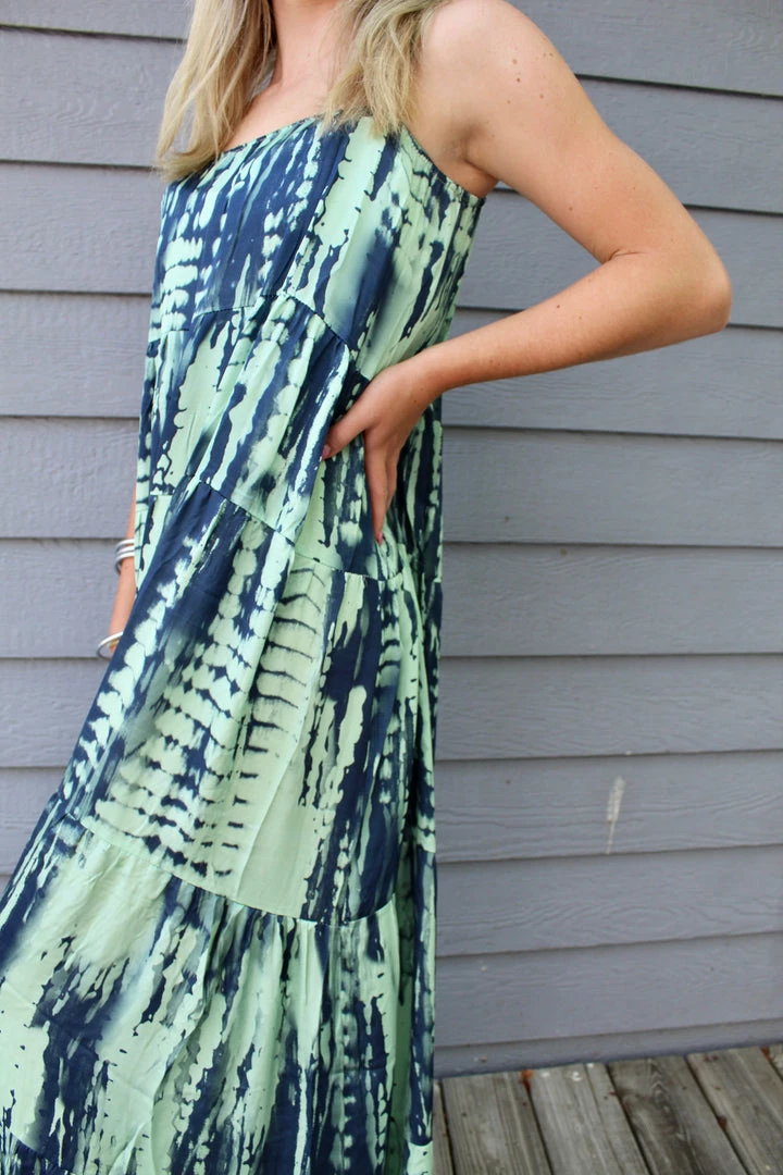 Sofia Sophia Collection Daphne Dress Aqua Tie Dye 5 Sofia Sophia Collection Daphne Dress Aqua Tie Dye