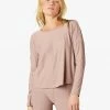 Beyond Yoga Morning Light Pullover Chai