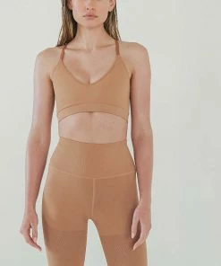 Avocado Mesh Biker Shorts Sand Beige
