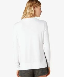 Beyond Yoga Side Slit Pullover White