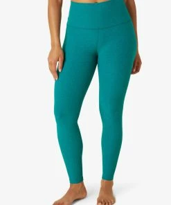 Beyond Yoga Highwaisted Midi Legging Bay Blue Heather