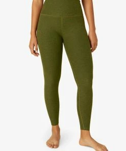 Beyond Yoga Spacedye High Waist Midi Deep Olive