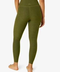 Beyond Yoga Spacedye High Waist Midi Deep Olive