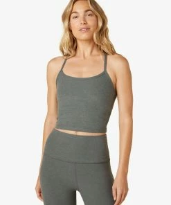 Beyond Yoga Spacedye Slim Racerback Pewter