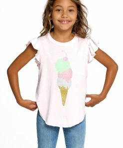 Chaser Ice Cream Girls Flutter Sleeve