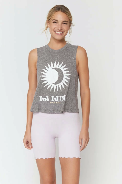 Spiritual Gangster Luna Crop Tank Heather Grey 3 Spiritual Gangster Luna Crop Tank Heather Grey