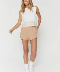 Spiritual Gangster Lounge Cotton Short Biscotti