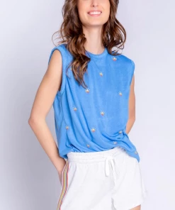 P.J. Salvage Sun Out Tank Bright Blue