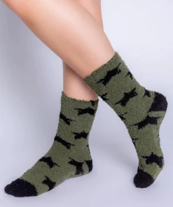 P.J. Salvage Fun Socks Olive