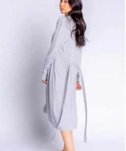 P.J. Salvage Textured Essentials Robe Heather Grey