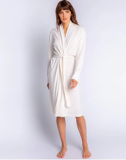 P.J. Salvage Textured Essentials Robe Stone 3 P.J. Salvage Textured Essentials Robe Stone