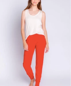 P.J. Salvage Textured Essenitials Jam Pant Red