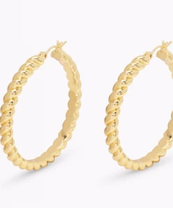 Gorjana Crew Statement Hoops Gold