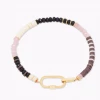 Gorjana Blair Gem Bracelet Gold Pink Jade And Black Jade Gifting