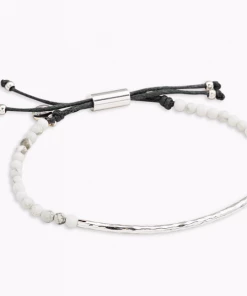 Gorjana Power Gemstone Aura Bracelet Silver Howlite Gifting