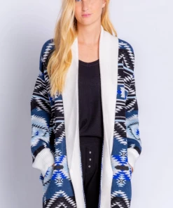 PJ Savage Geometric Cardigan
