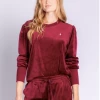 P.J. Salvage Velour Vanity Longsleeve Port
